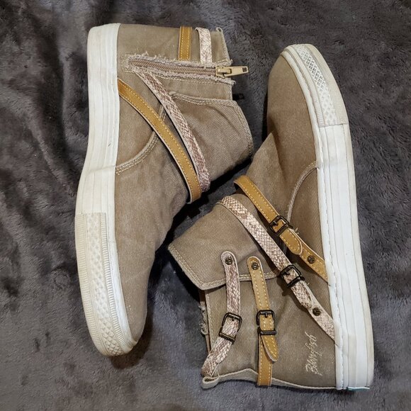 Blowfish Brown Malibu Women’s Ankle Boots W/Wrap Around Straps & Buckles SZ 8.5 - Picture 9 of 10